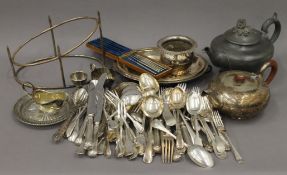 A quantity of silver plate