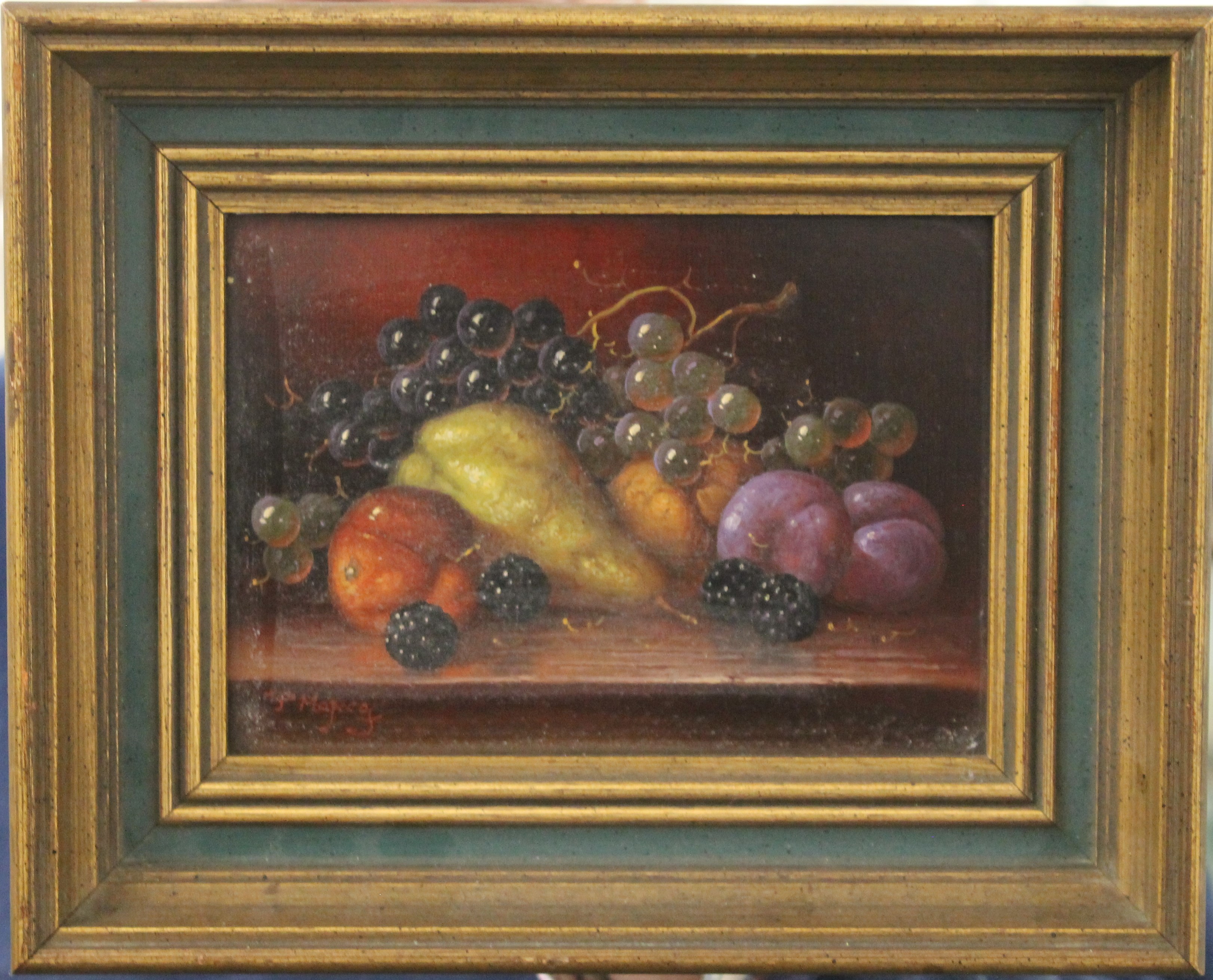 B GILLESPIE, Still Life of Apples, watercolour, signed and dated 1991, framed and glazed. 28.5 x 23. - Image 4 of 4