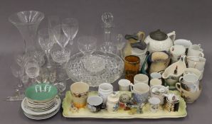 A large quantity of miscellaneous ceramics and glass