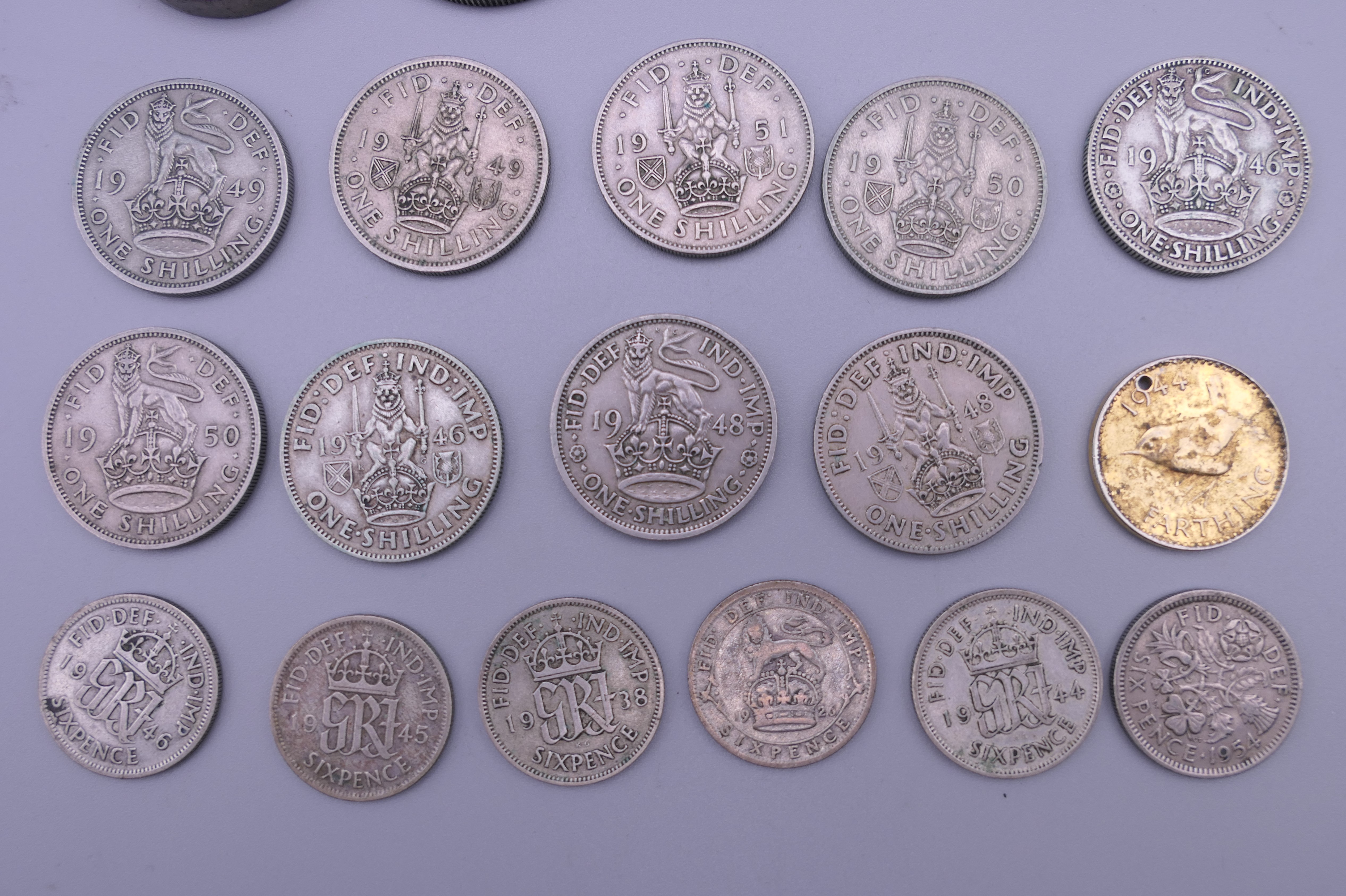 A collection of George VI coins, including pre 1947. - Image 4 of 5