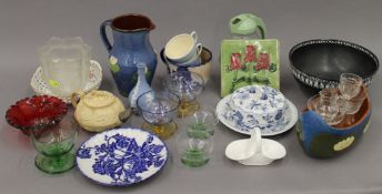 A quantity of various ceramics and glass