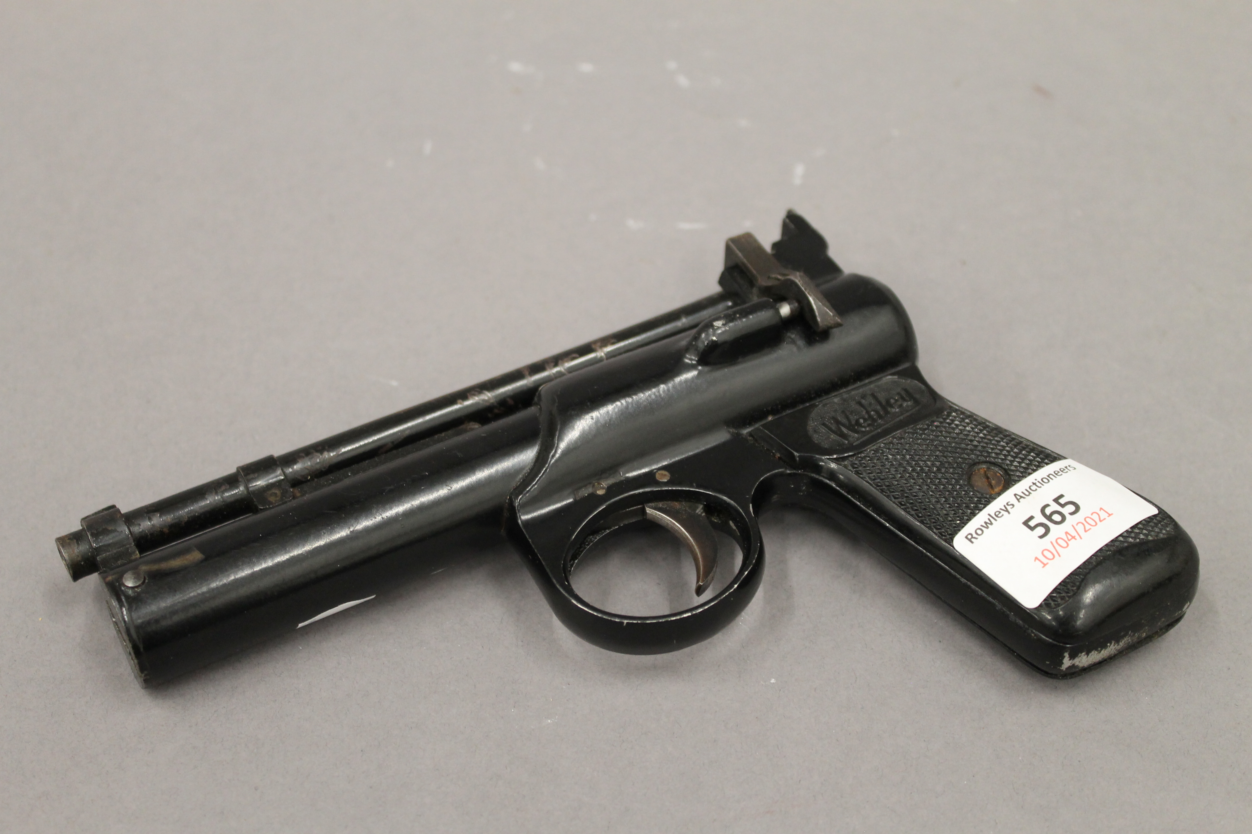 A Webley air pistol. 18 cm long. - Image 4 of 4