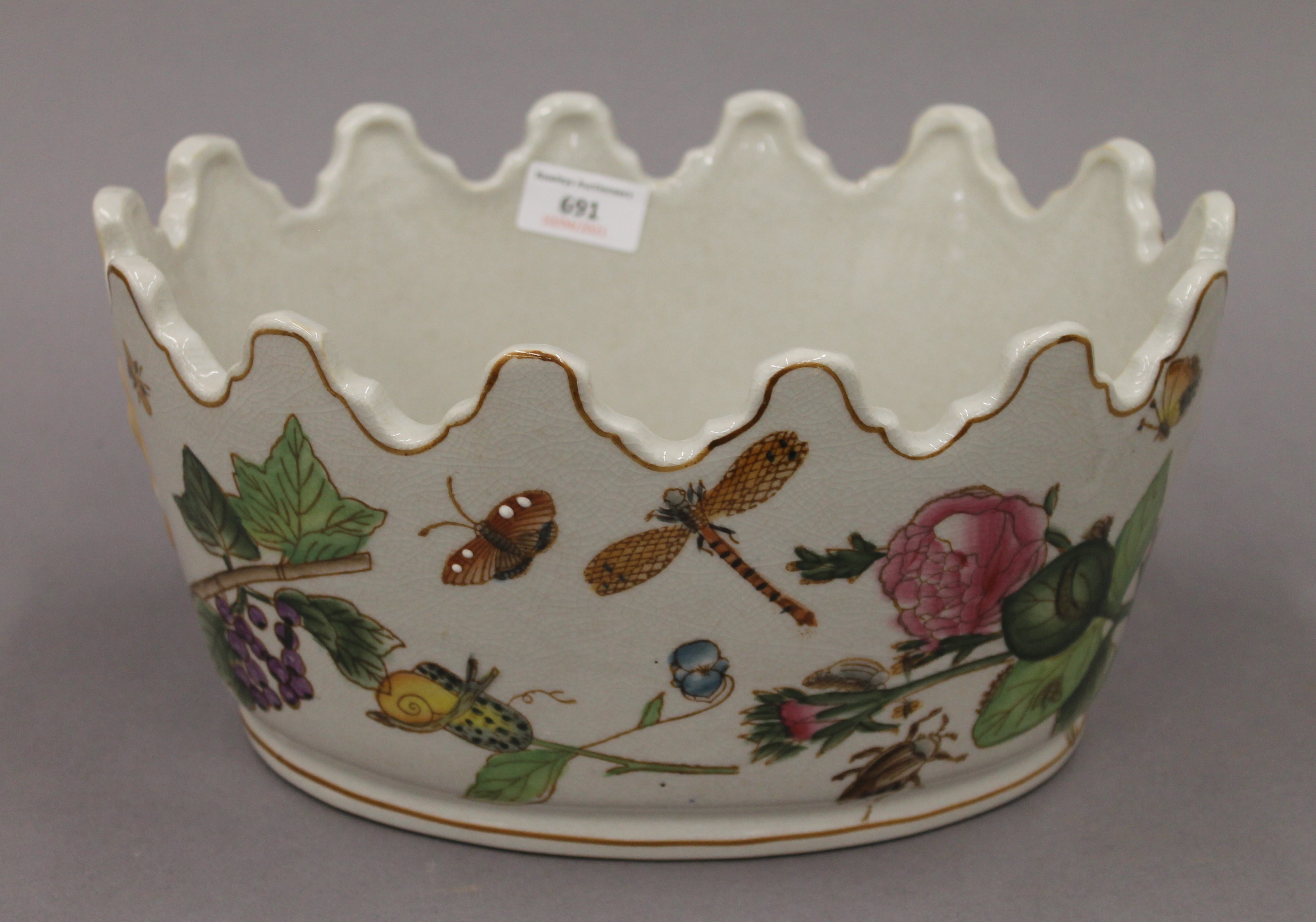 Two decorative porcelain planters. 30.5 cm wide. - Image 2 of 4