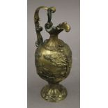 A 19th century bronze ornamental ewer. 23 cm high.