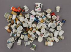 A collection of thimbles