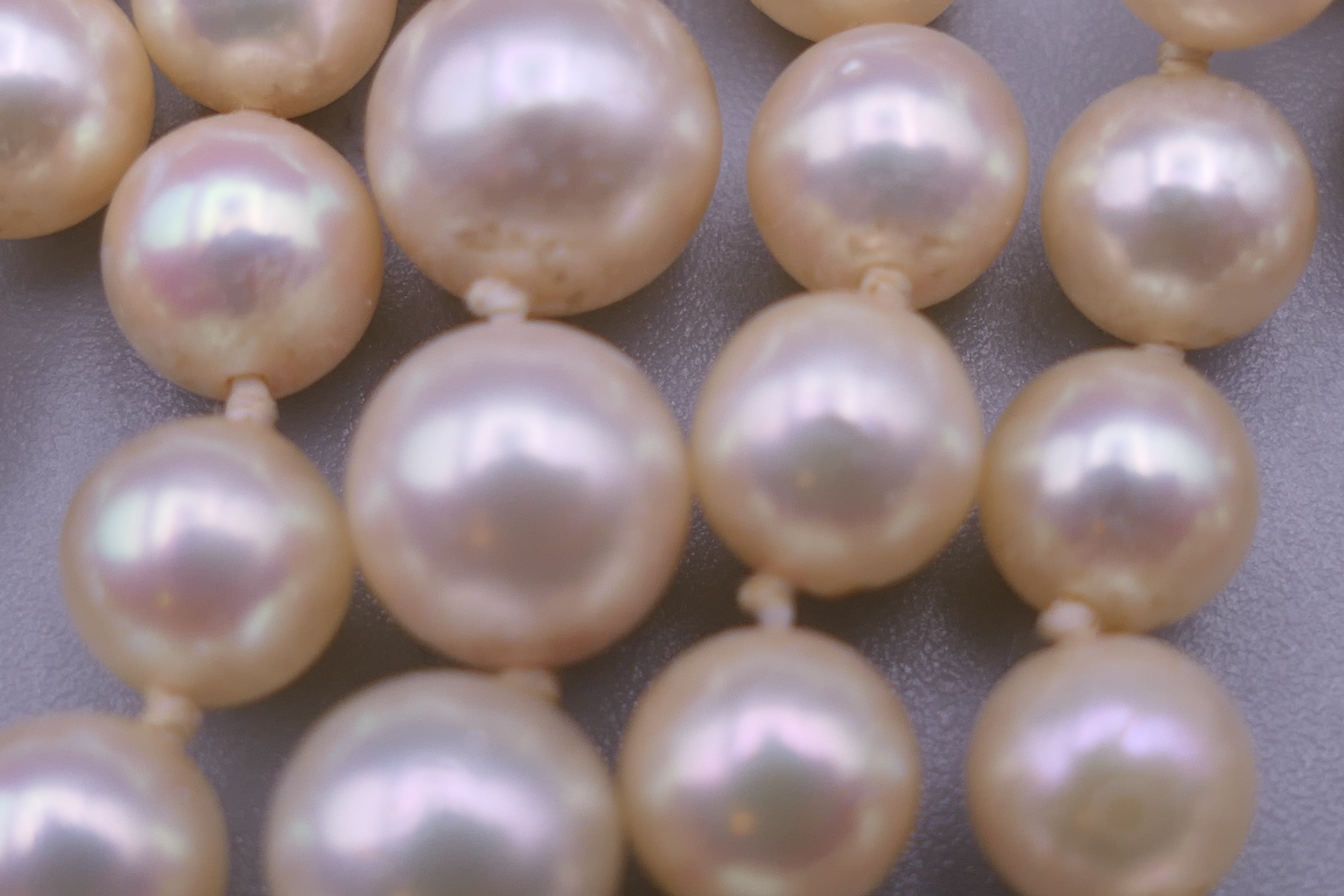 Two pearl necklaces, each with a 9 ct gold clasp. - Image 7 of 7