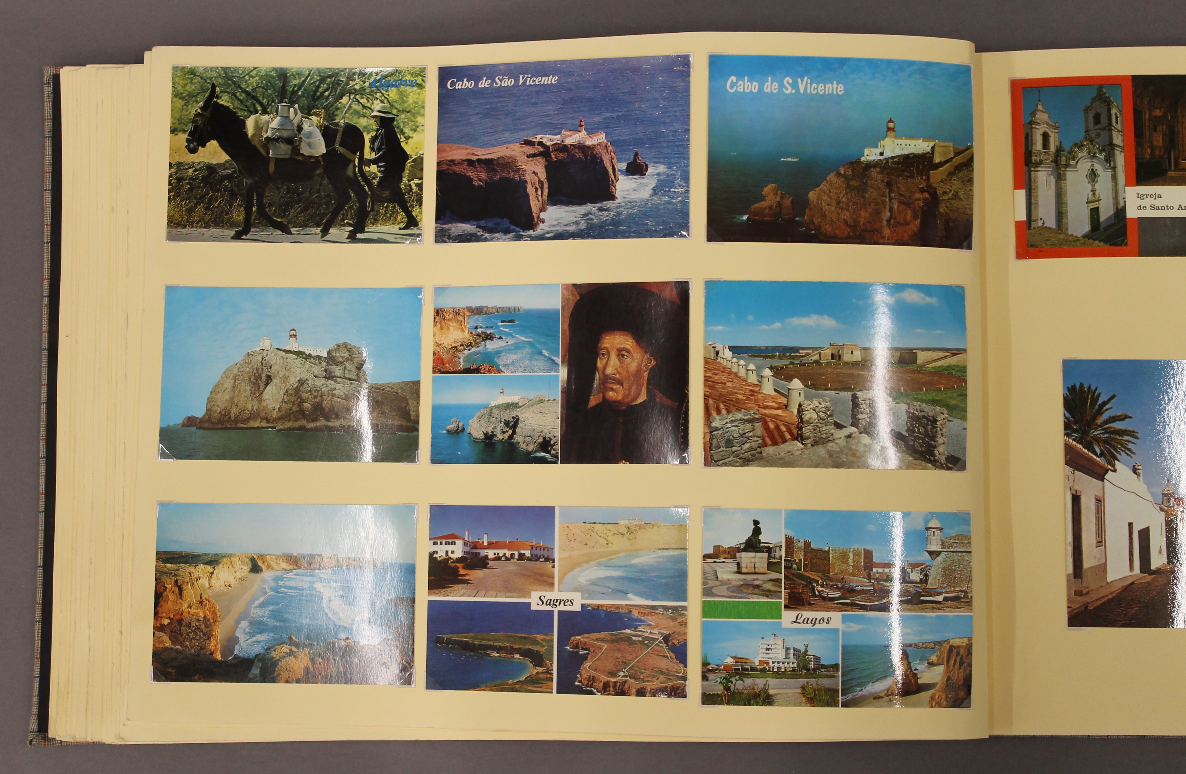 A large mid to late 20th century postcard/scrap album. - Image 3 of 3