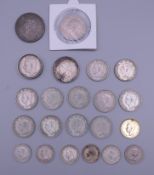 A collection of George VI coins, including pre 1947.