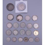 A collection of George VI coins, including pre 1947.