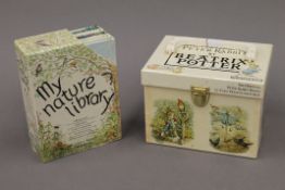 A quantity of vintage Beatrix Potter Peter Rabbit and My Library sets of children's books.