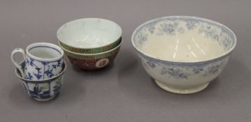 A small quantity of various porcelain.