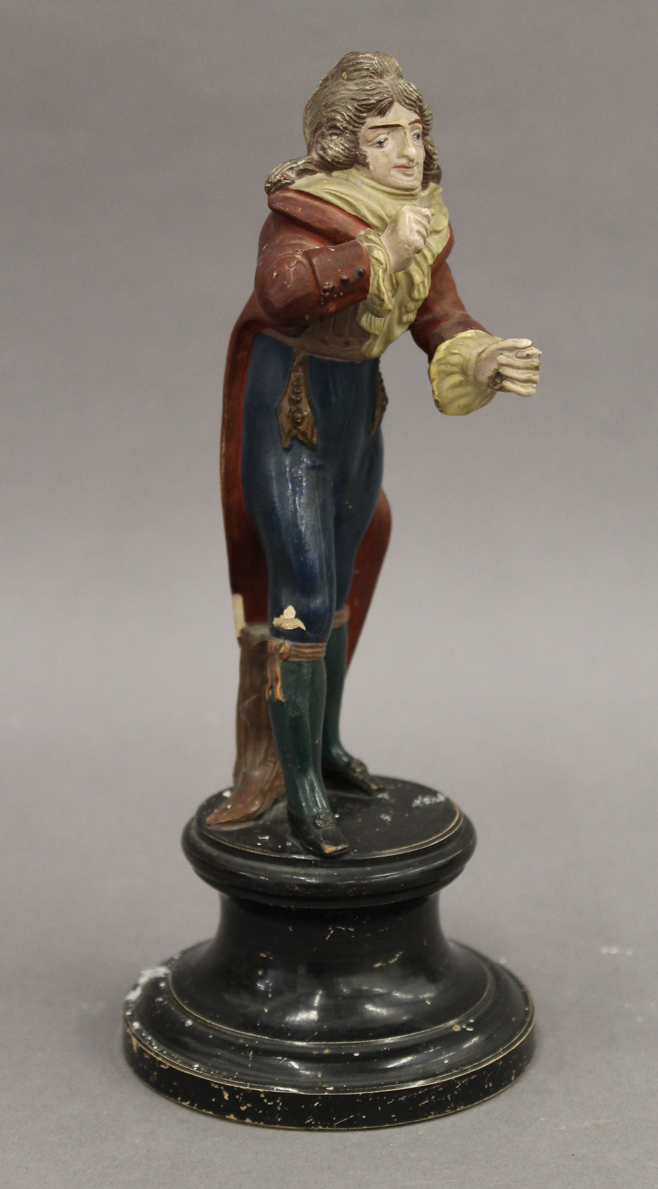 A pair of Continental pottery figures. The largest 21.5 cm high. - Image 6 of 10