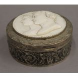 A 19th century Continental silver box,