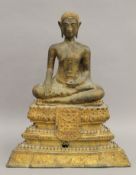 A bronze model of Buddha. 40 cm high.