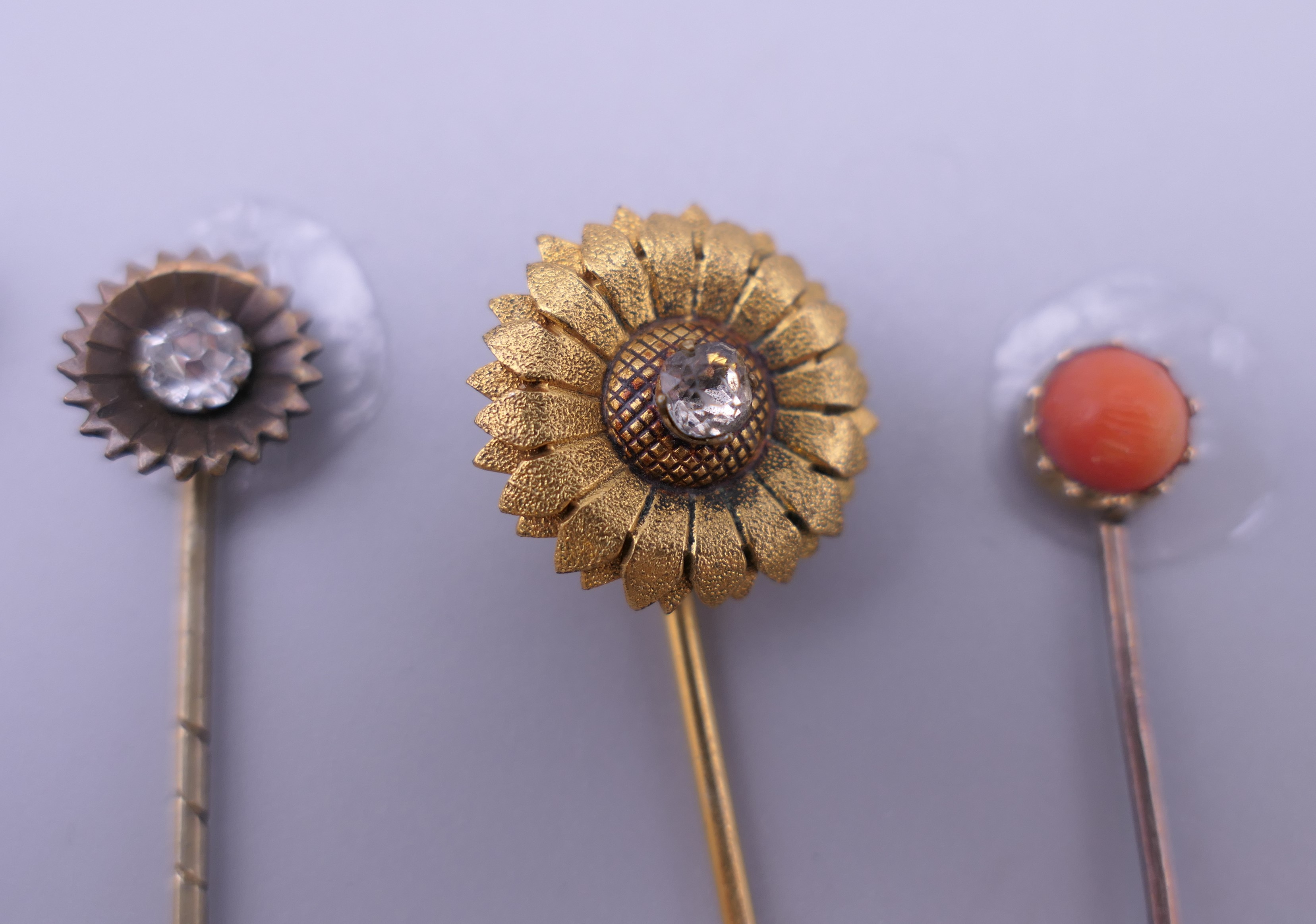 A quantity of antique stickpins. The largest 7.5 cm high. - Image 3 of 6