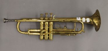 A Paxman of London brass trumpet.