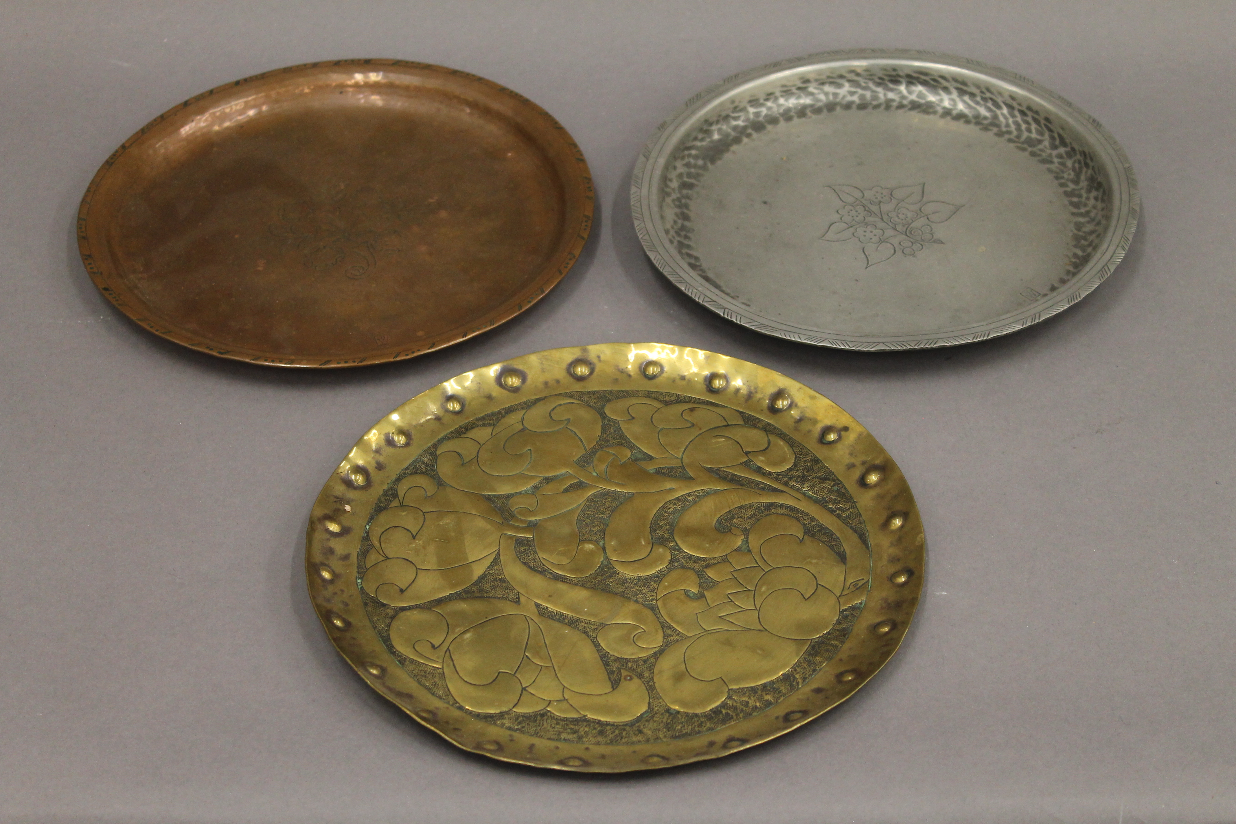 Two Arts and Crafts dishes by HUGH WALLIS (1891-1943),