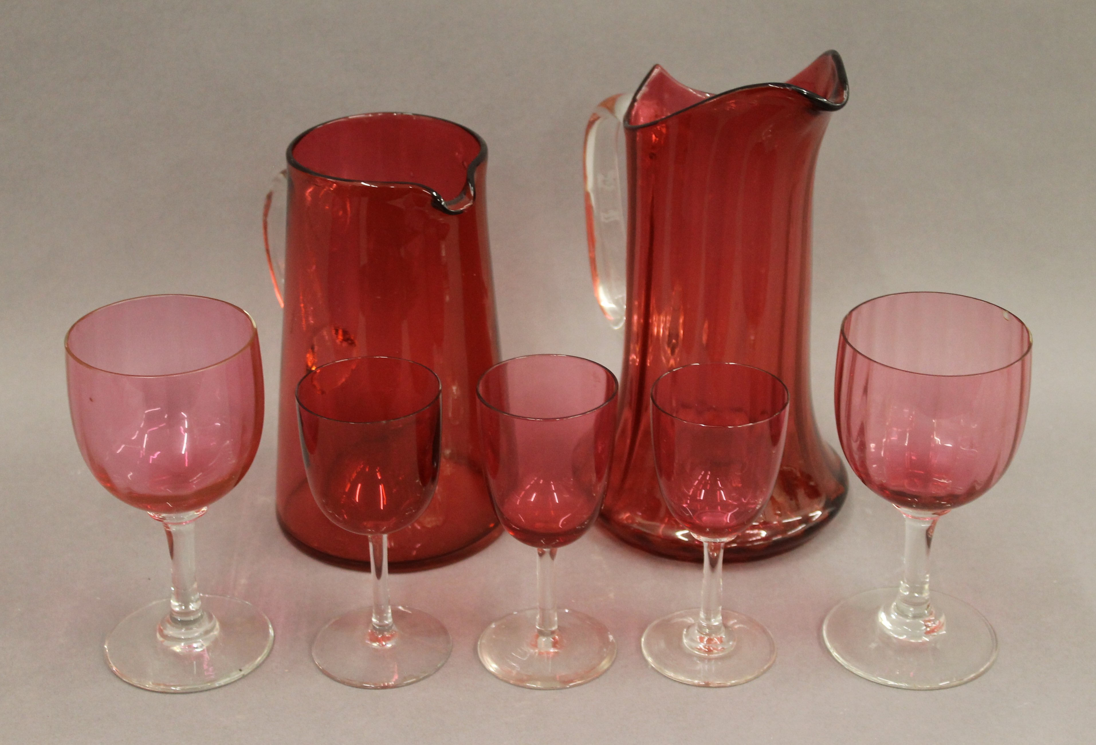 A large quantity of various cranberry glass - Image 9 of 9