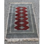 An Afghan carpet.
