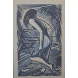 JOHN BUCKLAND-WRIGHT, Woodcut for 'Image', dated 1950, inscribed label to reverse,