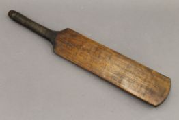 A 1926 Ashes England Select XI signed miniature cricket bat.