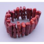 A coral bracelet