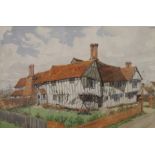 CHARLES CLIFFORD TURNER (1920-2018) British, County House, watercolour, signed, framed and glazed.