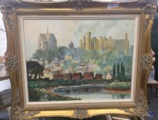 W F SPAREY, Arundel Castle, oil on canvas, framed. 49 x 38.5 cm.