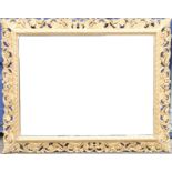 A large gilt framed mirror. 150 x 120 cm.