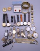 A quantity of various watches, etc.