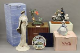 A quantity of various boxed figurines, etc.