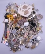 A quantity of costume jewellery, etc.