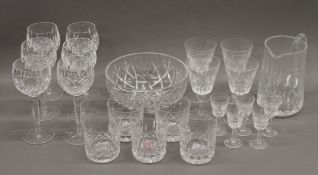 A quantity of Waterford cut crystal glassware.