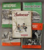 A collection of 1950's Motor Sport magazines