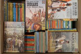 A box of vintage Ladybird books