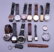 A quantity of various wristwatches