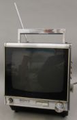 A boxed Sony First Portable Transistor TV. The box 32 cm high.