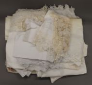 A quantity of various linen.