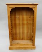 A small modern pine bookcase. 75 cm wide.