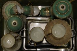 A quantity of miscellaneous ceramics and silver plate, including Royal Worcester.