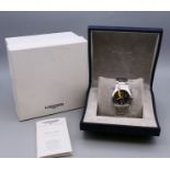 A boxed Longines gentleman's wristwatch.