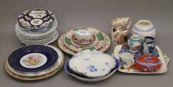 A quantity of 18th and 19th century decorative porcelain.