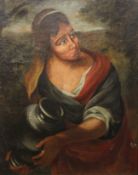 Hebe, oil on canvas, the reverse bearing old label and inscribed 'Hebe by Pietro Da Cortona,