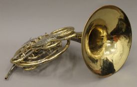 A Vincent Bach Professional Model Large Bore F/Bb full double French horn,