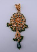 An Indian wedding pendant.