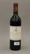 A single bottle of 1989 Chateau Margaux.