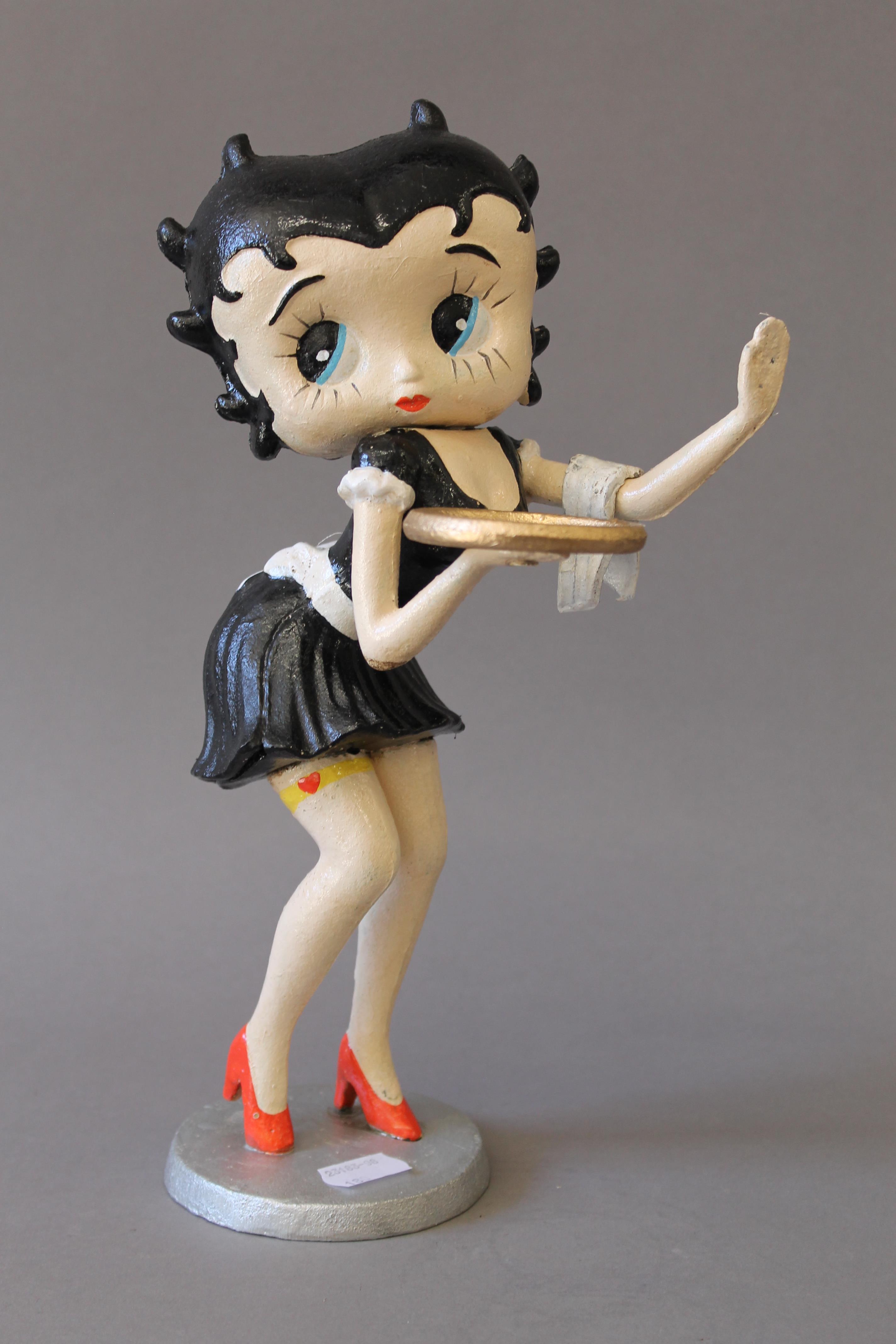 A cast iron Betty Boo figure. 30 cm high.