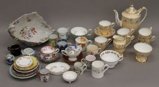 A quantity of decorative porcelain.