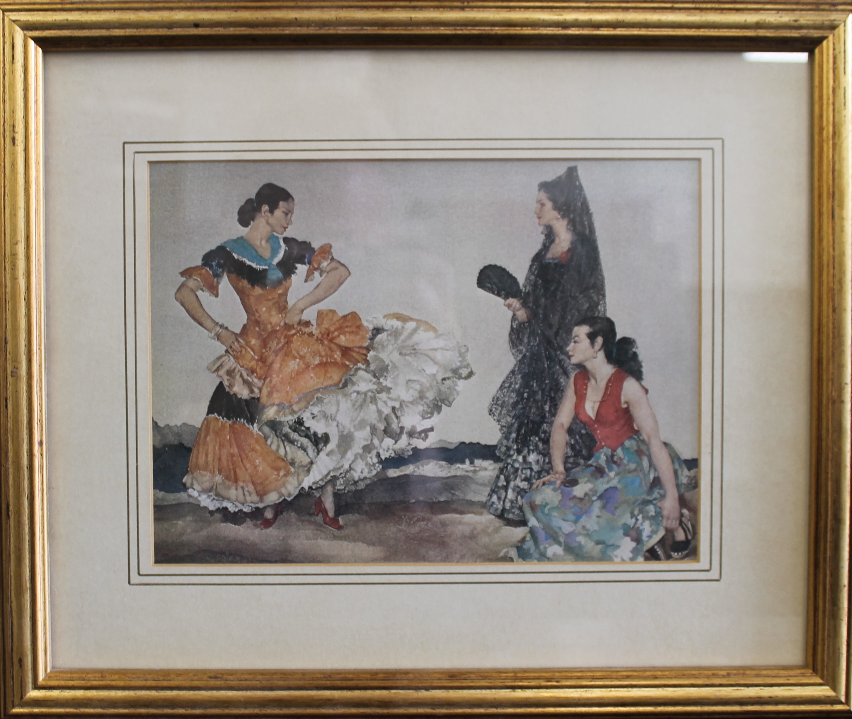 WILLIAM RUSSELL FLINT (1880-1969) Scottish, four prints, each framed and glazed. - Image 3 of 4