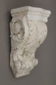 A plaster corbel. 38 cm high.